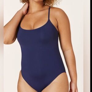 Andie Classic Navy Blue One-Piece Swimsuit women’s size‎ XL